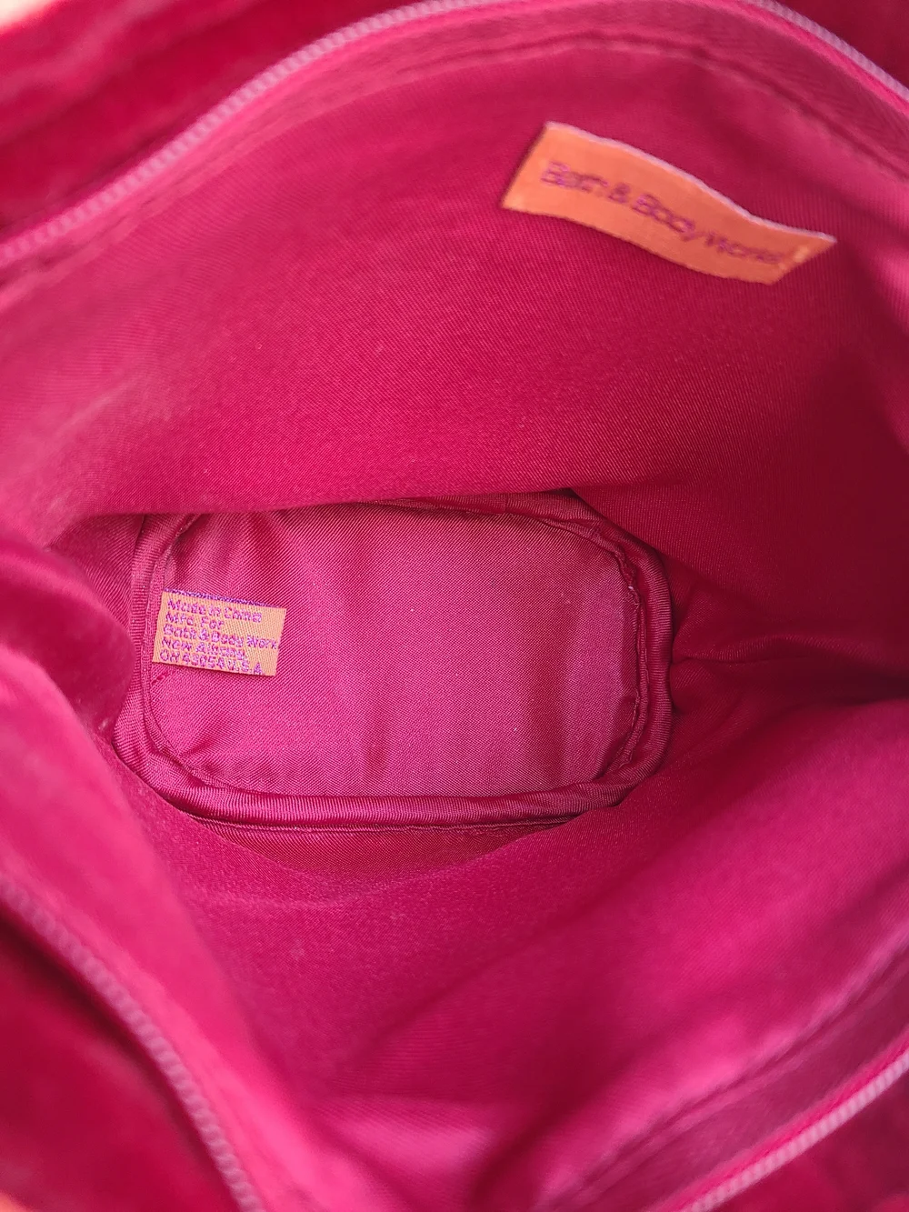 Bath & Body Works Patchwork Cosmetic Bag - Pink, Orange, Purple, Yellow, Red